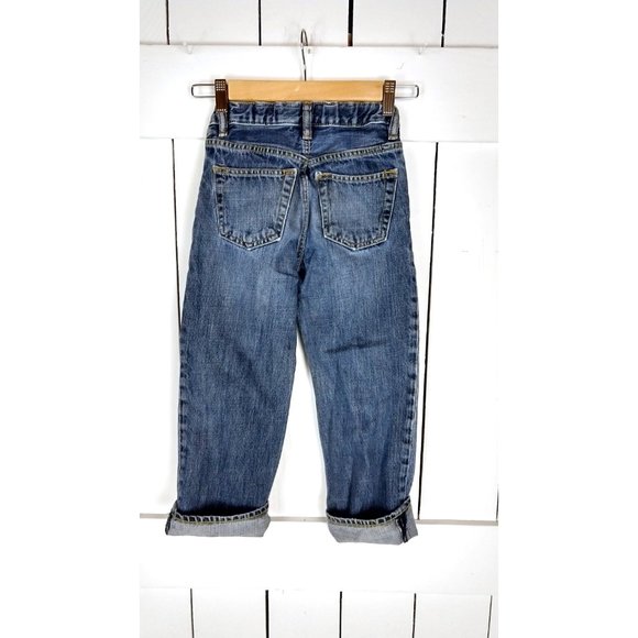 GAP Kids original blue denim childrens distressed faded jeans 7 regular - Picture 3 of 4